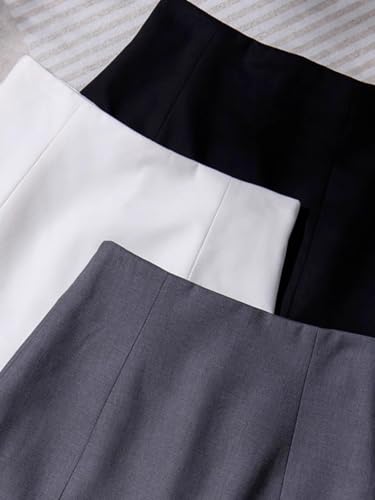 Gray Skirt Womens Slim Waist Short Summer Casual -Cover Shorts Suit Pants