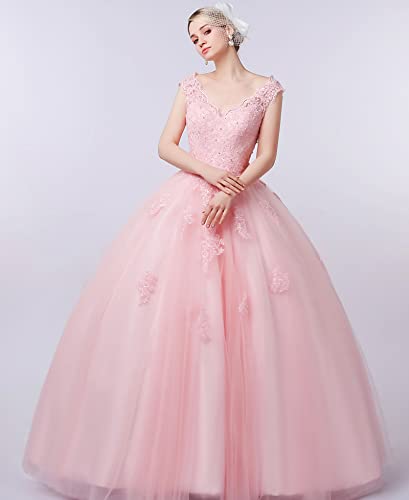 Quinceanera Dresses Lace Prom Ball Gown Sweet 16 Princess Dresses