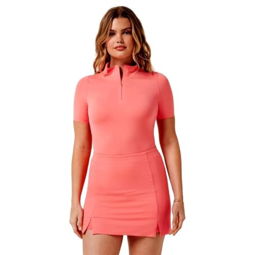 Women's Sunfire Movement Zip Polo, Porcelain Rose