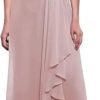 Lace Mother of The Bride Dresses for Wedding 3/4 Sleeves Chiffon Long Formal Evening Gown for Women