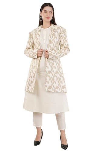 Vedanta Craft Banarasi Zari Long Jacket and kurta with straight Pant.