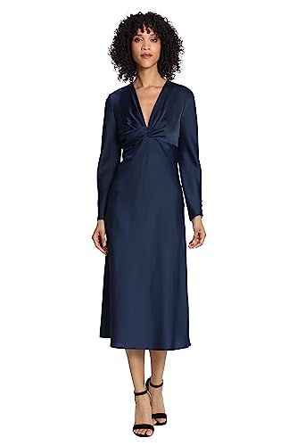 31HByxxXBsL.jpg Women's Twist V-Neck Bias Skirt Midi