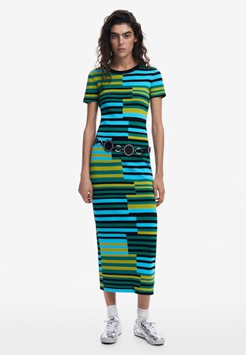 31I0ww3d-XL.jpg Women's Striped Long Dress