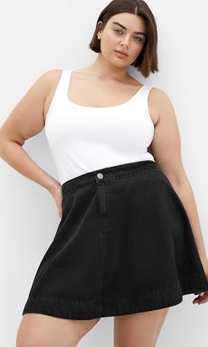 Women's Plus Size Skirt - Flare Denim
