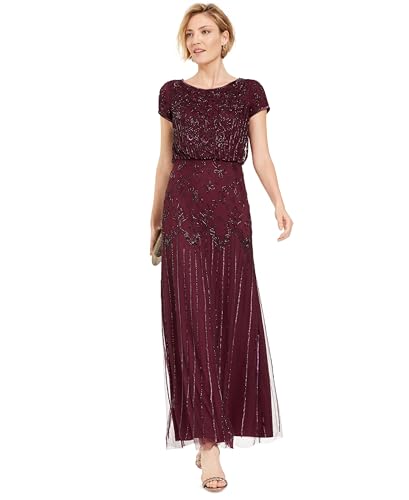 31KVSSdHlNL.jpg Women's Short Sleeve Beaded Gown