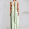 31NxdQEYTrL.jpg Strapless Bridesmaid Dress with Scarf Chiffon Long Prom Dresses Evening Dress