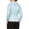 Women's Stretch Taffeta 3/4 Sleeve Formal Blouse, Special Occasion Dress Shirt