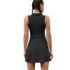 Women Tennis 2pcs Tennis Dress Suit Solid Sleeveless Turn-Down Collar Badmintan Golf Tennis Dresses
