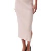 Women's Cotton Rib Midi Skirt