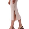 Women's Cotton Rib Midi Skirt