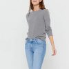Women’s Essential Crewneck Sweater 100% Pure Cashmere Classic Long Sleeve Pullover