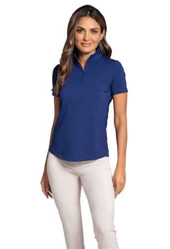 Women's S/S Zip Mock