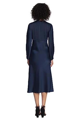 31cposFPNyL.jpg Women's Twist V-Neck Bias Skirt Midi