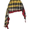 31dXOHeKxBL.jpg Women's Plaid Skirt Low Waist Asymmetrical Tiered Ruffle Y2k Mini Skirts