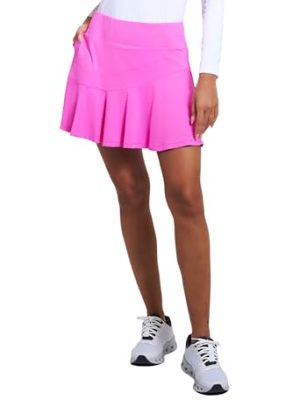 Athleisure Wear Sun Protective UPF 50+ Icefil Cooling Flounce Skort with Back Pockets - 20000