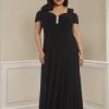 Womens Embellished Sweetheart Neck Evening Dress