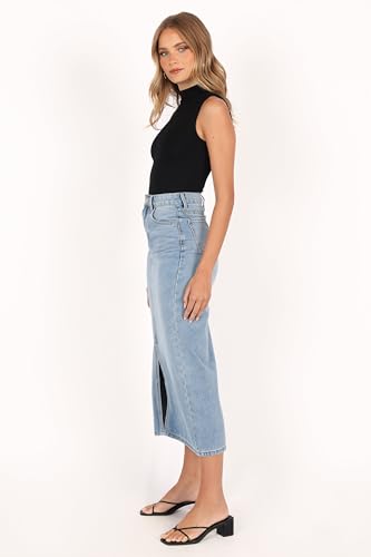31jTkkTEkiL.jpg Women's Dana Denim Midi Skirt