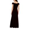 Women's Long Off The Shoulder Fit and Flare Dress
