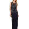 Women's Beaded Column Long Dress