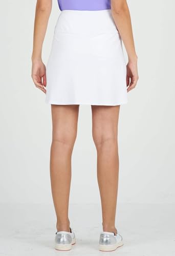 Women's Wear Sun Protective UPF 50+ Icefil Cooling Tech Solid 17 1/2 in Straight Skort, Lavender