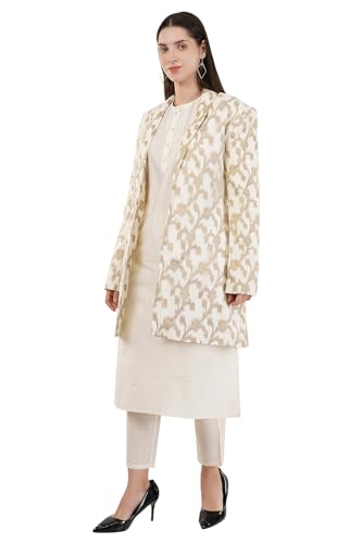 Vedanta Craft Banarasi Zari Long Jacket and kurta with straight Pant.