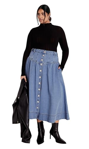 Women's Plus Size Skirt - Ari Denim