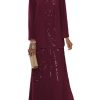 Chiffon Long Mother of The Bride Dress 2025 Sequin Wedding Guest Dress with Jacket CY134