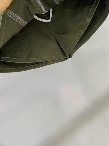 31psr8mvCL.jpg American Casual Pocket Work Denim Skirt for Women in Summer Slimming Short Pants