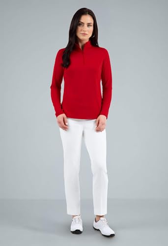 Solid Long Sleeve Mock Neck Lime Top