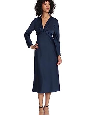 31sDvaq3CPL.jpg Women's Twist V-Neck Bias Skirt Midi