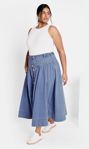 Women's Plus Size Skirt - Ari Denim