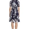 Women's Faux Wrap Dress with Ruffle Skirt Occasion Shower Office Career