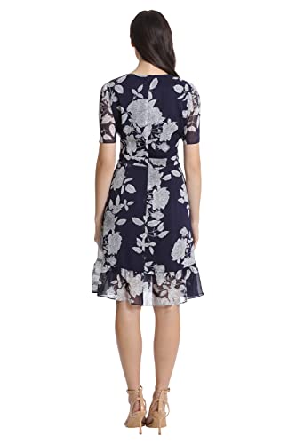 31up2Kn3haL.jpg Women's Faux Wrap Dress with Ruffle Skirt Occasion Shower Office Career