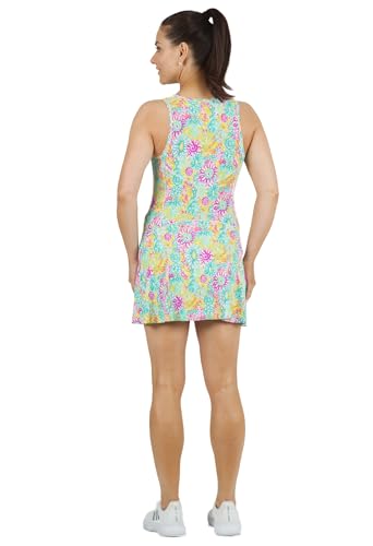 Sun Protective UPF50+ Icefil Cooling Lilli Print Tennis Dress - 66488 Violet Multi Lilli XS