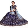 410QAnUnIkL.jpg indian ready to wear silk flared bridal lehenga choli for women with stitched blouse and dupatta (8079-U)