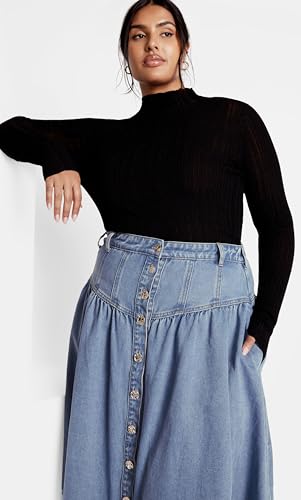 Women's Plus Size Skirt - Ari Denim