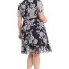 Women's Faux Wrap Dress with Ruffle Skirt Occasion Shower Office Career