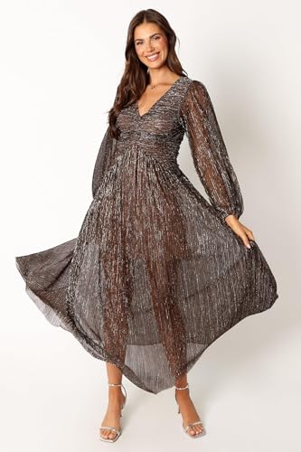 Women's Lustre Long Sleeve Midi Dress