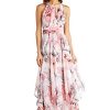 Womens Metallic Maxi Maxi Dress