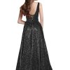 419cu0k8vQL.jpg Prom Dresses Long for Women A Line with Pockets V Neck Formal Evening Ball Gown