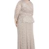 Womens Glitter Lace Two Piece Dress