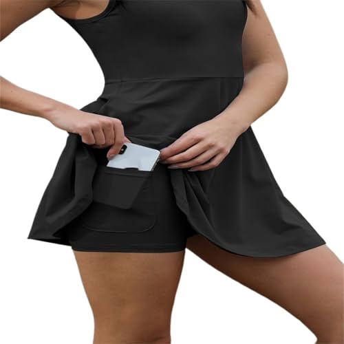 Women Tennis 2pcs Tennis Dress Suit Solid Sleeveless Turn-Down Collar Badmintan Golf Tennis Dresses
