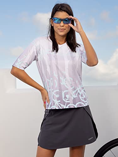 41DbiPbDWDL.jpg Vista Skort, Women's Cycling Skirt with Attached Internal Padded Liner Short, 16.5 Inch Inseam