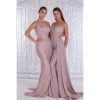 One Shoulder Mermaid Bridesmaid Dresses for Wedding Long Satin Prom Dresses Beaded Lace Appliques Formal Evening Party Gowns