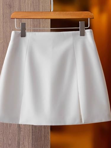 Gray Skirt Womens Slim Waist Short Summer Casual -Cover Shorts Suit Pants