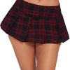 Mini Pleated Skirts for Women Mini Plaid Skirt XS-XXL