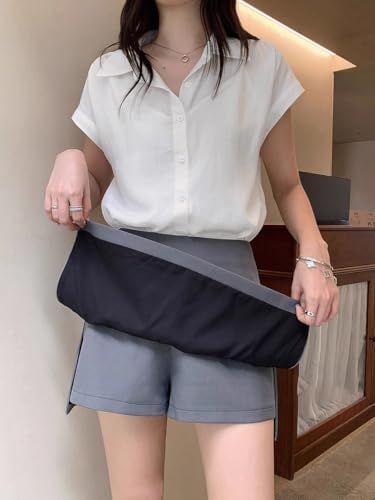 Korean Style Gray Casual Skirt Short Womens Summer Waist Pants