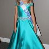 Flower Girls Off The Shoulder Pageant Dresses Long Princess Birthday Formal Party Ball Gowns Aline with Pockets