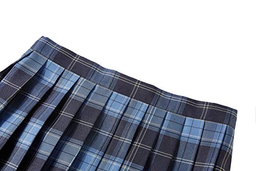 Women's Uniforms Plaid Pleated Mini Skirt
