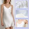 100% Mulberry Silk Nightgown for Women - 19 Momme Silk Sexy Lingerie, Sleeveless Slip Dress